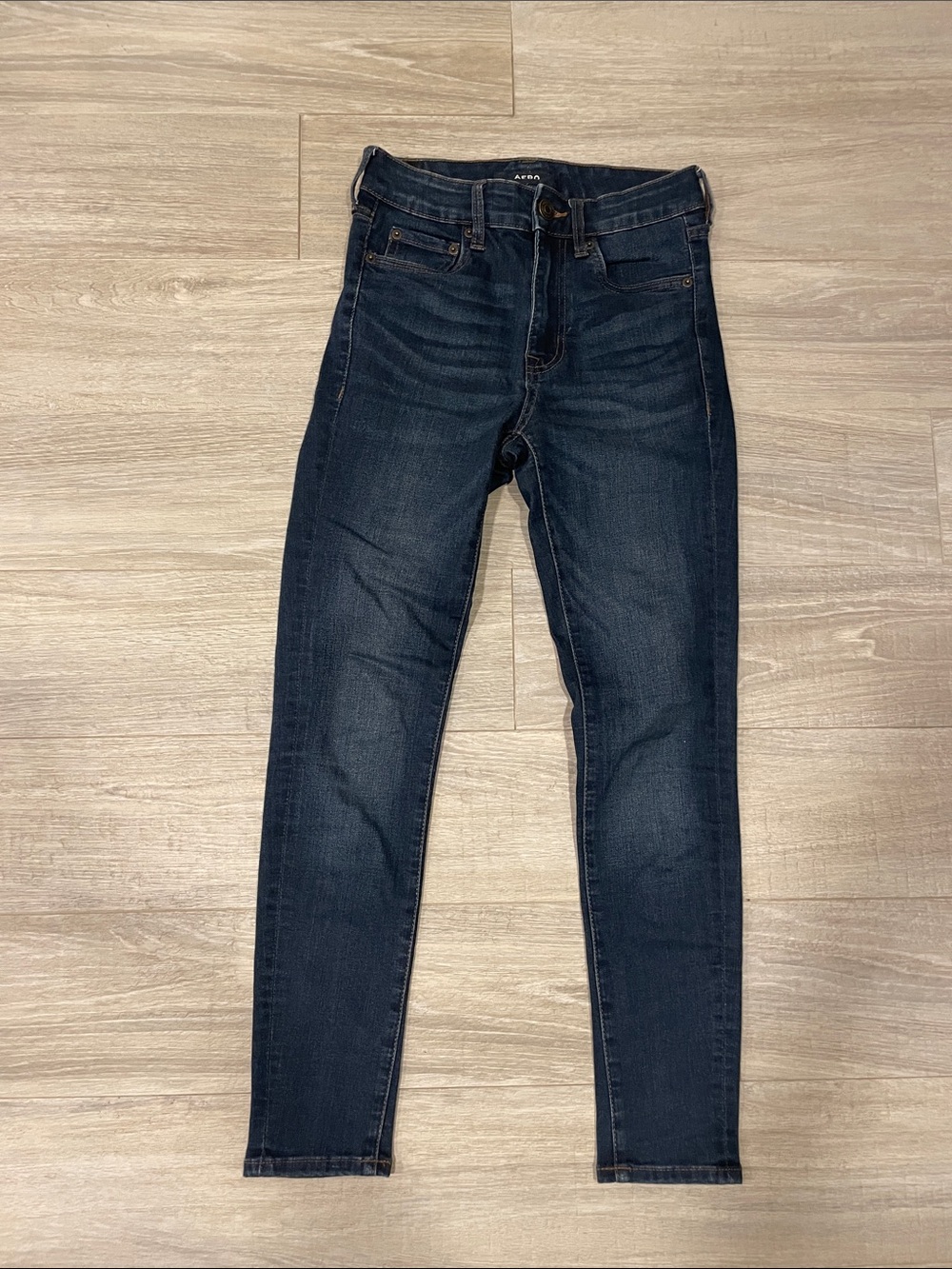 Aeropostale Women's Dark Indigo Skinny Jeans